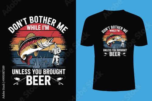 Fishing t shirt design retro and vintage style and t shirt graphic designs for fish man