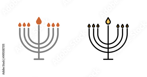 Hanukkah Icon Design