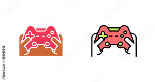 Gaming Setup Icon Design