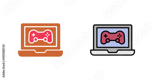 Gaming Laptop Icon Design