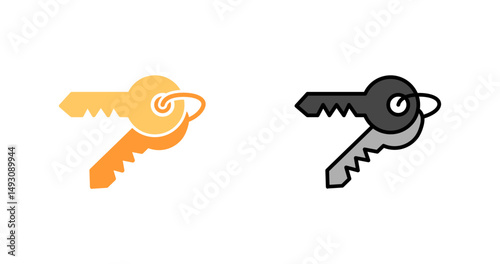Room Key Icon Design