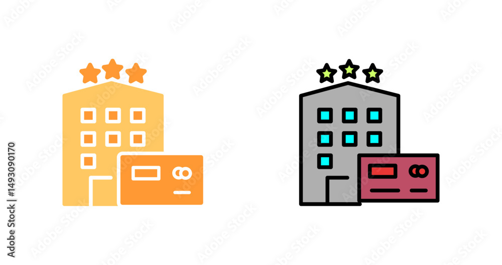 Fototapeta premium Hotel Loyalty Program Icon Design