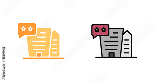 Hotel Reviews Icon Design