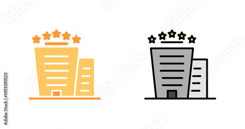 Hotel Rating Icon Design