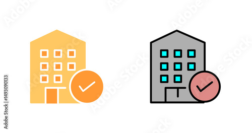 Hotel Booking Icon Design