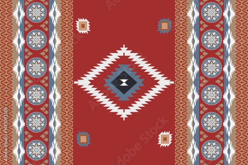 traditional turkish carpet. Ikat rug ethnic art seamless pattern traditional and modern style wallpaper, set, geometric, oriental, fabric, clothing, print, ornament, Aztec geometric, furniture