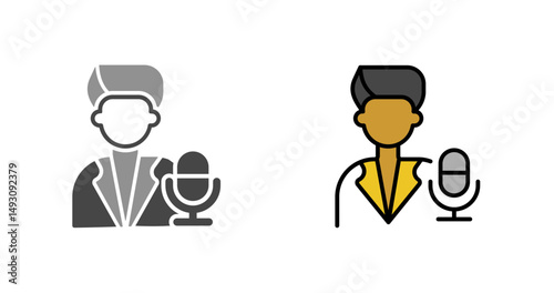 Podcast Host Icon Design