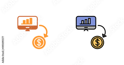 Money Flow Icon Design