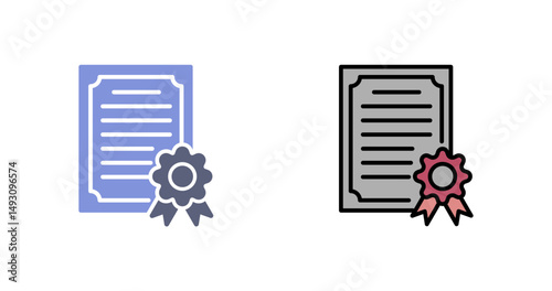 Certificate Icon Design
