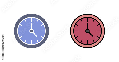 Wall Clock Icon Design