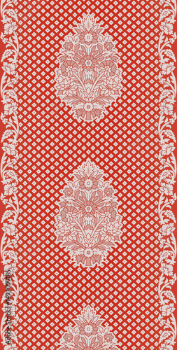 red and white lace