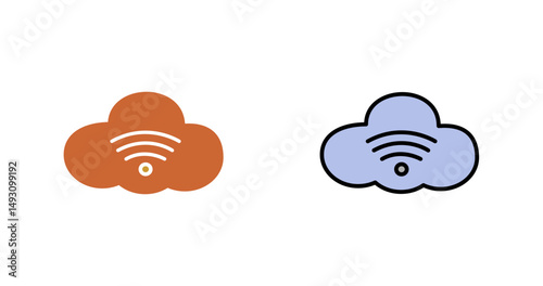 Internet Cloud Icon Design