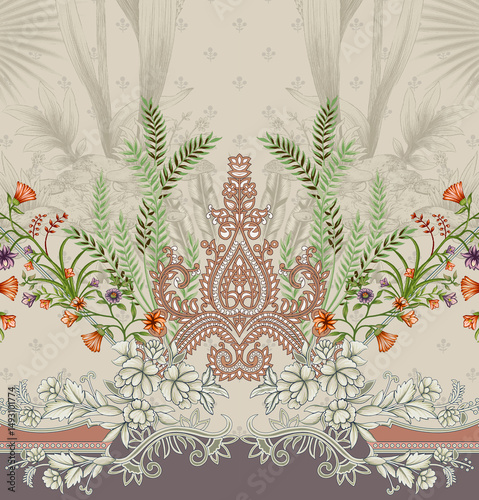 floral tropical design