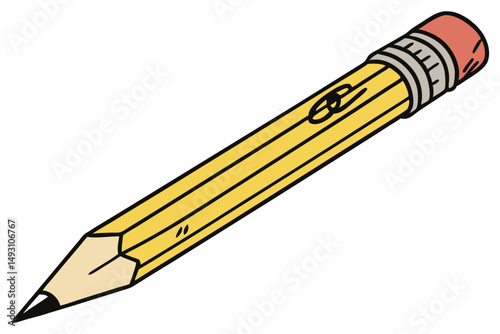 79 pencil, black pencil, wood pencil, utensil, office supply, school supply