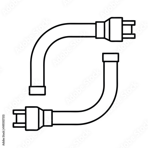 vector illustration of electrical plug