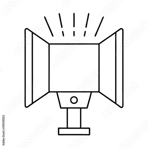 robot with blank sign