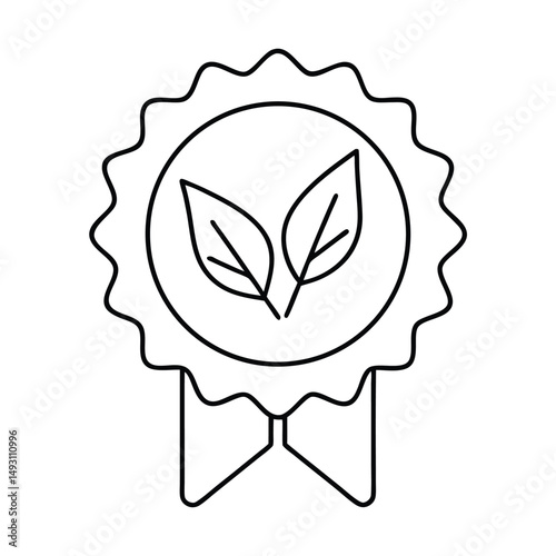 vector illustration of an abstract leaf
