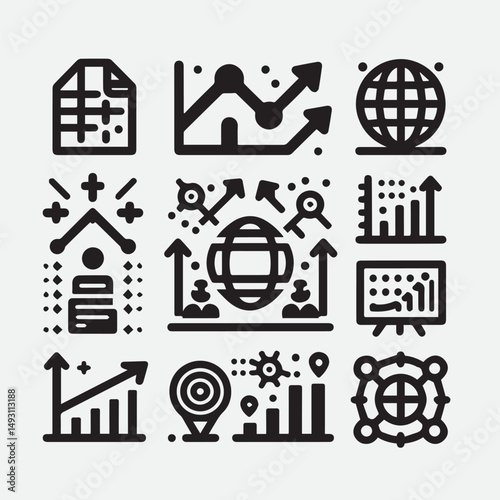 Mental health icons set. Containing depression, anxiety, stress, mental care, empathy, loneliness, bipolar, PTSD, psychology symbol, panic, mind disorder and more. Vector illustration