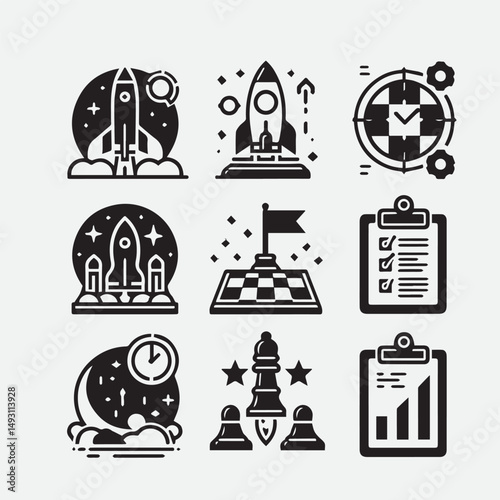Mental health icons set. Containing depression, anxiety, stress, mental care, empathy, loneliness, bipolar, PTSD, psychology symbol, panic, mind disorder and more. Vector illustration