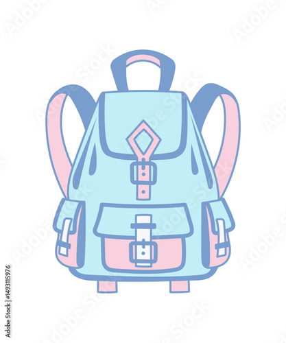School Bag Vector Illustration