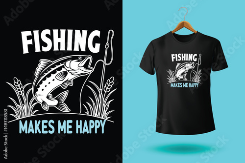 Fishing t shirt design