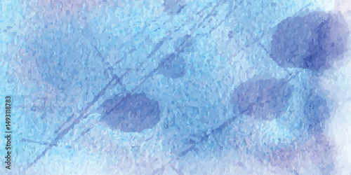 watercolor Background with Aquarelle Sky Wash and Gentle White Cloud Highlights. Minimal Blue Sky with Cloudy Watercolor Texture – Hand Drawn Look with Digital Polish