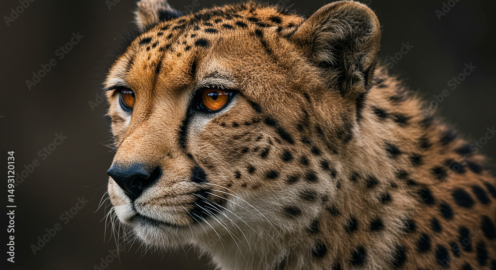 Fototapeta premium Eyes of the Wild – Majestic Cheetah Close-Up