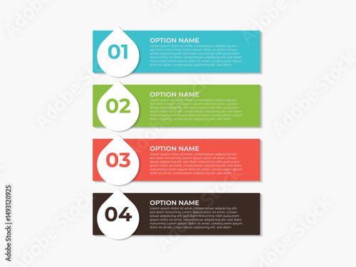 Vector infographic label design with circle infographic template design and 4 options or steps. Can be used for process diagram, presentations, workflow layout, banner, flow chart, info graph.