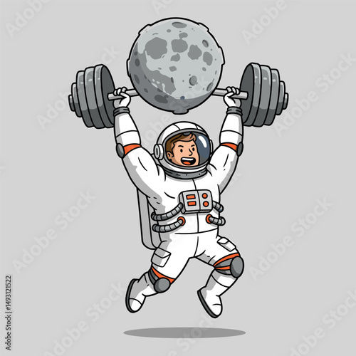 An astronaut attending a zero-gravity training session.