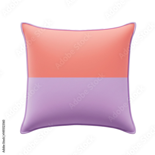 Vibrant hues meet in a modern decorative pillow design