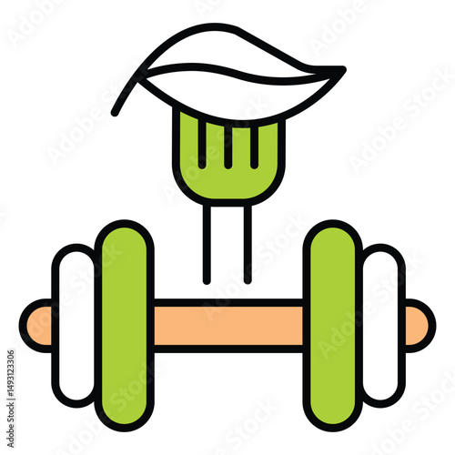 Stay Healthy Vector Icon Depicting Active Living