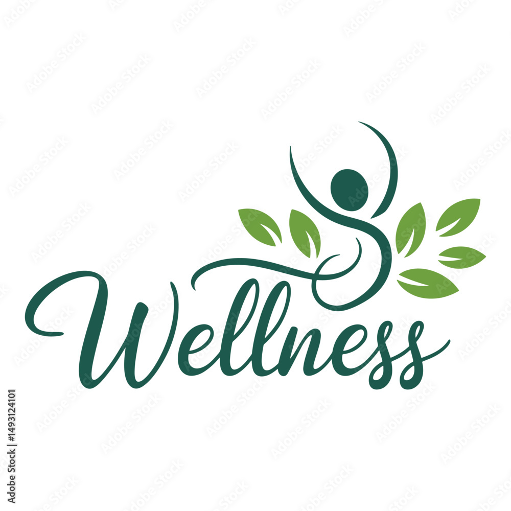 Fototapeta premium Wellness Logo Design Vector, Unique and Professional Wellness Logo Design