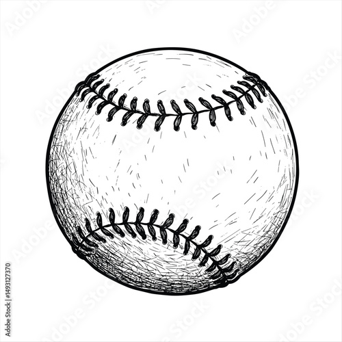 Baseball ball, baseball ball vector, sport equipment