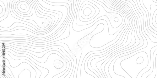 Abstract Topographic map background with wave line. White wave paper curved reliefs abstract background. Vector illustration. wave Line topography map contour background.