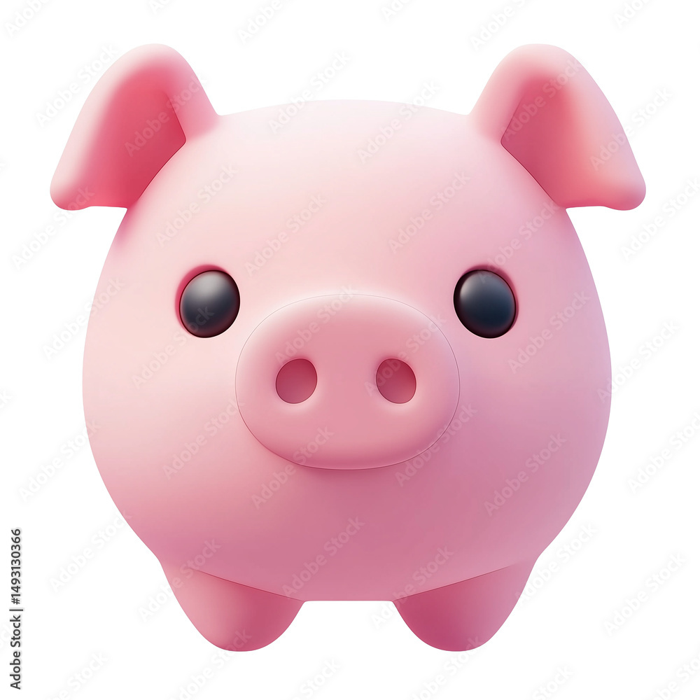 3d rendering icon pig illustration PNG. cartoon minimal style piggy on transparent isolated background. 3d rendering icon pig illustration PNG. cartoon minimal style piggy on transparent isolated background.