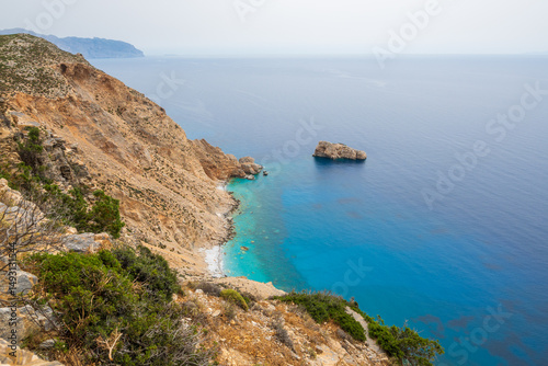 Wallpaper Mural The Aegean sea in Amorgos island. View from Hozoviotissa Monastery, Cyclades, Greece Torontodigital.ca
