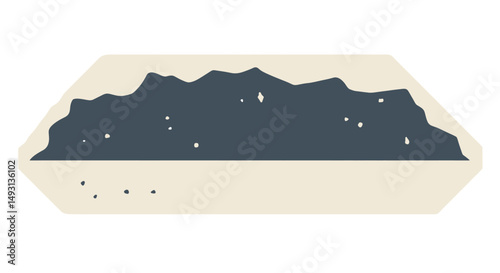 Abstract Mountain Range Silhouette