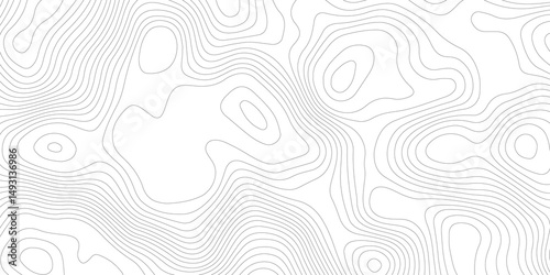 Abstract Topographic map background with wave line. White wave paper curved reliefs abstract background. Vector illustration. wave Line topography map contour background.