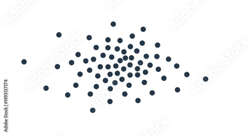 Abstract Dark Blue Dot Pattern