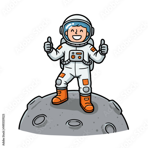 An astronaut floating peacefully in outer space with Earth in the background.