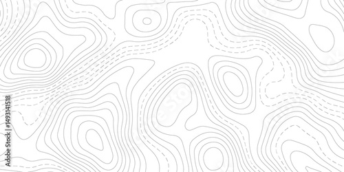 Abstract Topographic map background with wave line. White wave paper curved reliefs abstract background. Vector illustration. wave Line topography map contour background.