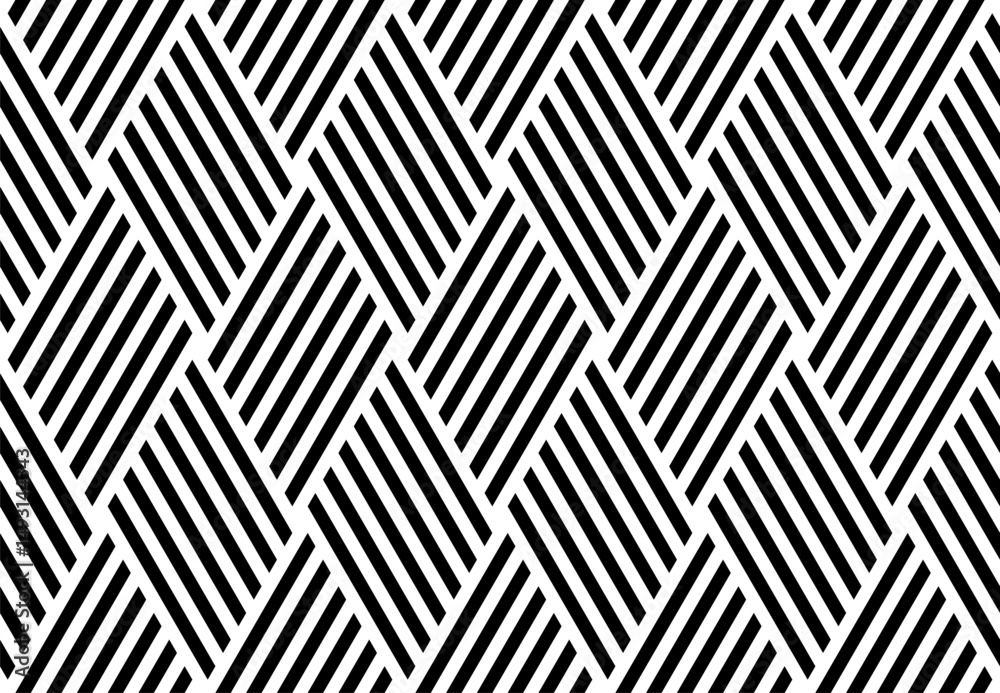 Abstract Seamless Diamonds Pattern. Geometric Striped Lines Texture.