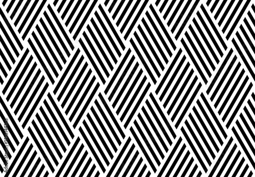 Abstract Seamless Diamonds Pattern. Geometric Striped Lines Texture. 