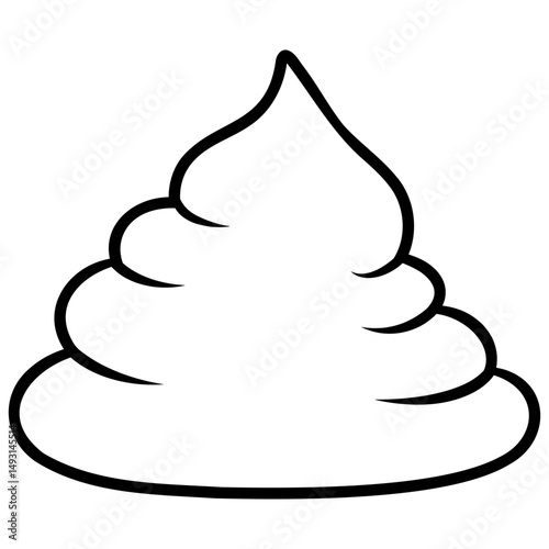 frosting cream icon vector
