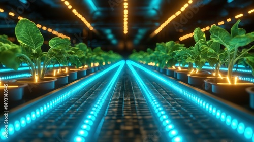 Futuristic vertical farm  1 
