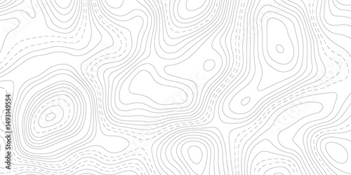 Abstract Topographic map background with wave line. White wave paper curved reliefs abstract background. Vector illustration. wave Line topography map contour background.