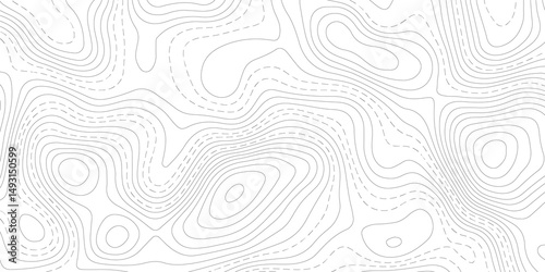 Abstract Topographic map background with wave line. White wave paper curved reliefs abstract background. Vector illustration. wave Line topography map contour background.