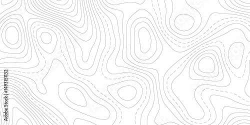 Abstract Topographic map background with wave line. White wave paper curved reliefs abstract background. Vector illustration. wave Line topography map contour background.