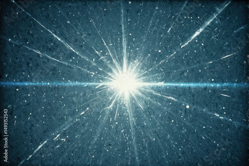 A starburst in the blue sky