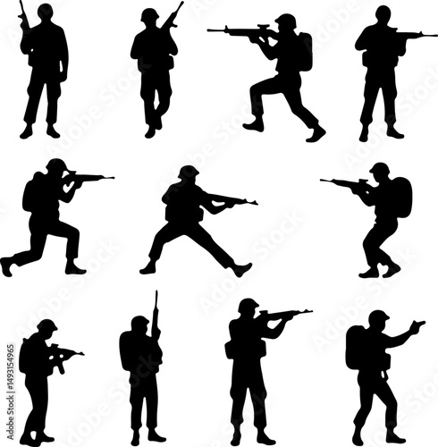 American army Guardians of Duty: Soldiers in Silhouette"